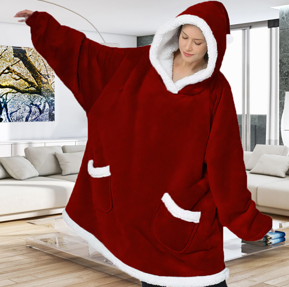 超快適な巨大チェックのプルオーバーで、完全なリラックスを。